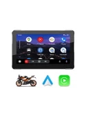 7'' CarPlay Motosiklet Gidon için Su Geçirmez Navigasyon Akıllı Ekran İOS ve Android Uyumlu - 2