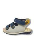 Şirinbebe 1557-20 Anatomik Tek Cirtli Erkek Çocuk Sandalet Lacivert Gri 21-25 - 2