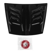 Üniversal Her Araca Uyumlu Geniş Midi Boy Kaput Üstü Havalandırma Izgarası Tavan Vent Air Scoop İthal Nikelajlı 48.5 x 35.5 cm - 6