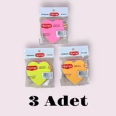 Homix 3 PAKET Kalp Şeklinde Yapışkanlı Notluk 76 x 76 cm Neon Renkler 100 Yp - 2