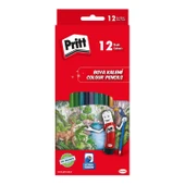 Pritt Karton Kutu Tam Boy Kuru Boya 12 Renk (1219734) - 1