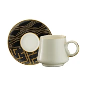 Sandro Moreno 1453 Kariye Double Yüzük Gold 12 Parça 6 Kişilik Kahve Fincan Takımı 120 Ml Ar211377 - 6