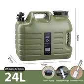 Madfox Galon Air PE Musluklu Su Bidonu 24 Litre - 2