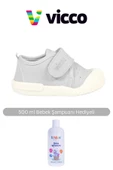 Vicco Anka Basic Unisex Çocuk Gri Renk (GRAY) Ilk Adım Günlük Ayakkabı 500 ml Bebek Şampuanı - 1
