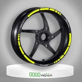 FLORASAN SARI I YAMAHA XMAX UYUMLU 1 SET JANT ŞERİDİ - 1