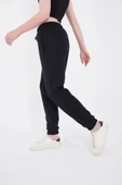 Üç İplik Lastikli Baskılı Eşofman Pantolon - Lacivert - 4