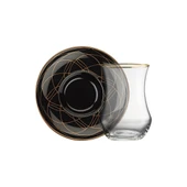 Sandro Moreno 1898 Davinci Siyah 12 Parça 6 Kişilik Çay Seti 150 Ml Ar212442 - 5
