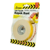 AUTOMIX Çift Taraflı Köpük Bant - 18 mm x 5 mt - 1