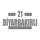 21 Diyarbakırlı Araba Sticker 17x17 Cm Gri - 1