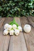 Lale 3D Silikon Mum Kalıbı - 2