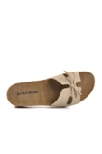 Aspor Bej Anatomik Kadın Düz Terlik thumbnail 4