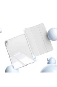 iPad Air 13 Uyumlu M2/M3 Airbagli Manyetik Ayrılabilen Fuchsia Sliding Tablet Kılıfı - 12