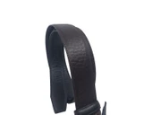 Zerhan 450 Erkek Siyah - Koyu Kahve Çift Taraflı Kullanım Hakiki Deri Kumaş Kemeri 3 cm - 3