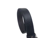 Zerhan 450 Erkek Siyah - Koyu Kahve Çift Taraflı Kullanım Hakiki Deri Kumaş Kemeri 3 cm - 4