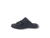 Zerhan 566 Erkek Siyah Hakiki Deri Cırt Cırtlı Comfort Yastık Taban Terlik thumbnail 3