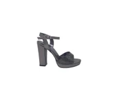 İzlife 254 Kadın Platin Pırıltılı Platform Topuklu Abiye Ayakkabı - 1