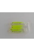 Ryuji Real Fish 8cm Silikon Yem Fosfor Sarısı Renkli (5 ADET) - 1