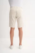 Cazador Slim Fit Dar Paça Keten Bermuda Şort 6108 - 3