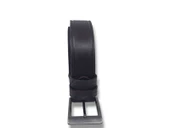 Zerhan 850 Erkek Koyu Kahve Hakiki Deri Kumaş Kot Kemeri 4 cm - 1