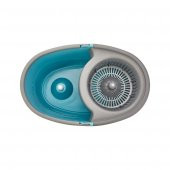 SAS Mopmatik Döner Başlıklı Temizlik Seti Hazneli Mürdüm  Vileda Mop + 1 Microfiber  Yedek Başlık thumbnail 2