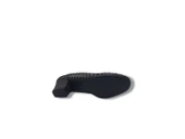 İzlife 362 Kadın Platin Dantel Pırıltılı Küt Burun Alçak Topuk Abiye Ayakkabı - 5