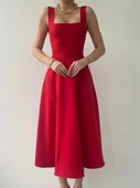 Neapolitan Askılı Elbise - 2
