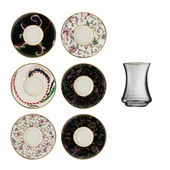 Sandro Moreno 1453 Desen Yağmuru Gold 12 Parça 6 Kişilik Çay Seti 110 Ml Ar211629 - 2