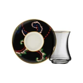 Sandro Moreno 1453 Desen Yağmuru Gold 12 Parça 6 Kişilik Çay Seti 110 Ml Ar211629 - 3