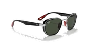 Ray-Ban Scuderia Ferrari 3674M F00771 Silver-Green Güneş Gözlüğü - 4