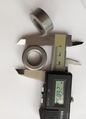 Ferrit toroid ring , toroid nüve , kömür ring Ferrit Boncuk çekirdek 27-14-11 (2 Adet) thumbnail 2