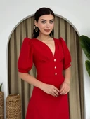 Linda Midi Elbise - 4