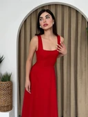 Neapolitan Askılı Elbise - 3