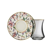 Sandro Moreno 1453 Desen Yağmuru Gold 12 Parça 6 Kişilik Çay Seti 110 Ml Ar211629 - 4