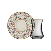 Sandro Moreno 1453 Desen Yağmuru Gold 12 Parça 6 Kişilik Çay Seti 110 Ml Ar211629 - 6