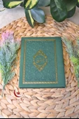 Yasin Kitabı Çanta Boy Termo Deri Kaplı Yeşil 10 Adet– Arapça, Türkçe Okunuşlu ve Mealli – 128 Sayfa  Hac Umre ve Mevlit Hediyeliği thumbnail 1