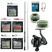 YekOutdoor HookWorm LRF Seti Okuma Epixor Ultra Light Game 213cm 1-8gr Olta Kamışı&Okuma Acuador ACU-1000A 3+1BB Olta Makinesi - 1