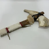El Yapımı Kızılderili Doğal Kemik Balta 45cm (Model 5) - 2