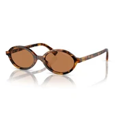 Miu Miu Regard 04ZS 19P2Z1 Light Havana-Brown Kadın Güneş Gözlüğü - 1