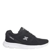 Lutton 2510 Unisex Siyah Bağcıklı File Yürüyüş Koşu Büyük Numara Spor Ayakkabı 45 46 47 48 - 1