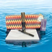 Esteelauder-Şık Makyaj Çantası Genişlik- 18 -Derinlik -8 sntim - 8 -ml -mascara + 8 ml -Göz Kalemi Tam Siyah - 3