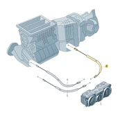 VW Amarok 2010-2012 Kalorifer Ayar Kumanda Teli Kırmızı 7H1819837C - 3