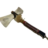 El Yapımı Kızılderili Doğal Kemik Balta 45cm (Model 7) - 1
