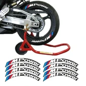 M POWER BEYAZ 3D LASTİK YANAK YAZISI - 1