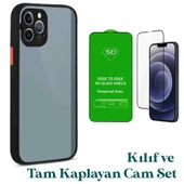 Apple iPhone 12 Pro Max Uyumlu Montreal Kılıf Ve Tam Kaplayan Cam Set - 1