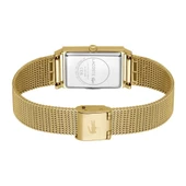 LACOSTE LAC2001315 ALTIN KAPLAMA HASIR KORDON DİKDÖRTGEN KADIN KOL SAATİ thumbnail 3