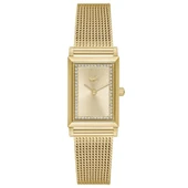 LACOSTE LAC2001315 ALTIN KAPLAMA HASIR KORDON DİKDÖRTGEN KADIN KOL SAATİ thumbnail 1