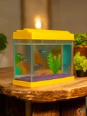 Sarı Renkli Mini Akvaryum - 1