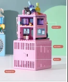 Masaüstü Blok Fan Küçük Masa Vantilatörü, USB Şarj Edilebilir Pil, 3 Hız Güçlü - ZB106 thumbnail 3