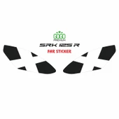 RKS SRK 125 R 2023 - 2025 UYUMLU FAR STİCKER BEYAZ X - 1