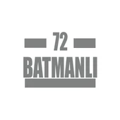 72 Batmanlı Araba Sticker 17x17 Cm Gri - 1